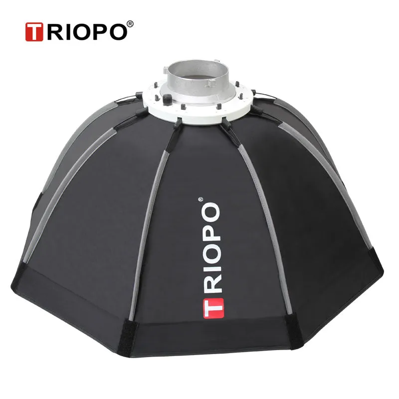 Triopo K65 (65cm) Portable Octagon Softbox and Honeycomb Grid with Bowens Mount Ring for Godox Nanlite Aputure Studio Light - Photography Lighting & Equipment
