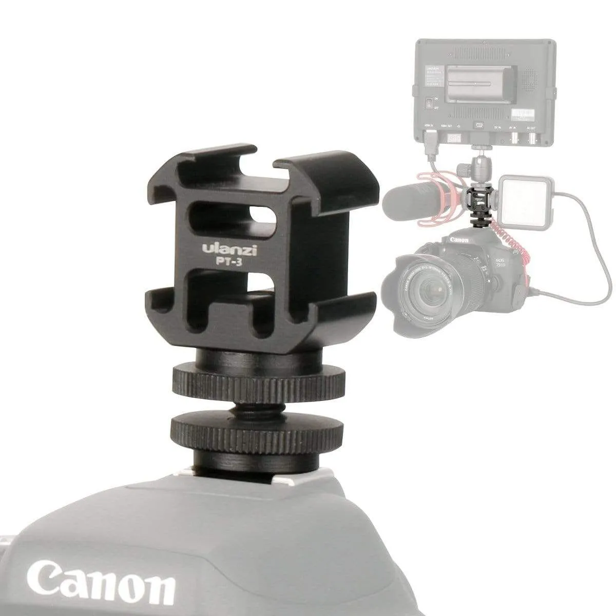 Ulanzi PT-3S Triple Cold Shoe Mount