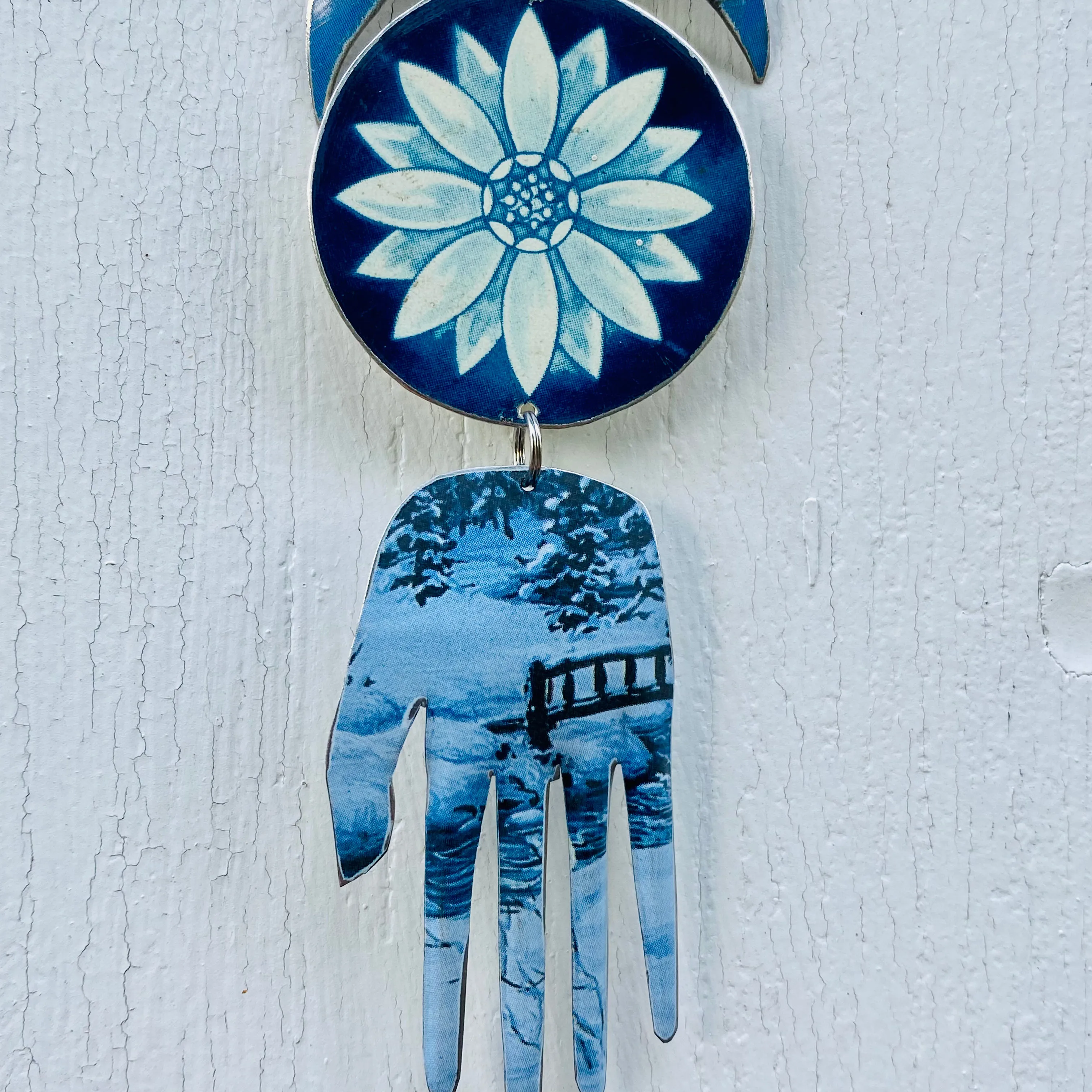 Unique & Uncommon Blues Protective Eye Talisman Wall Hanging