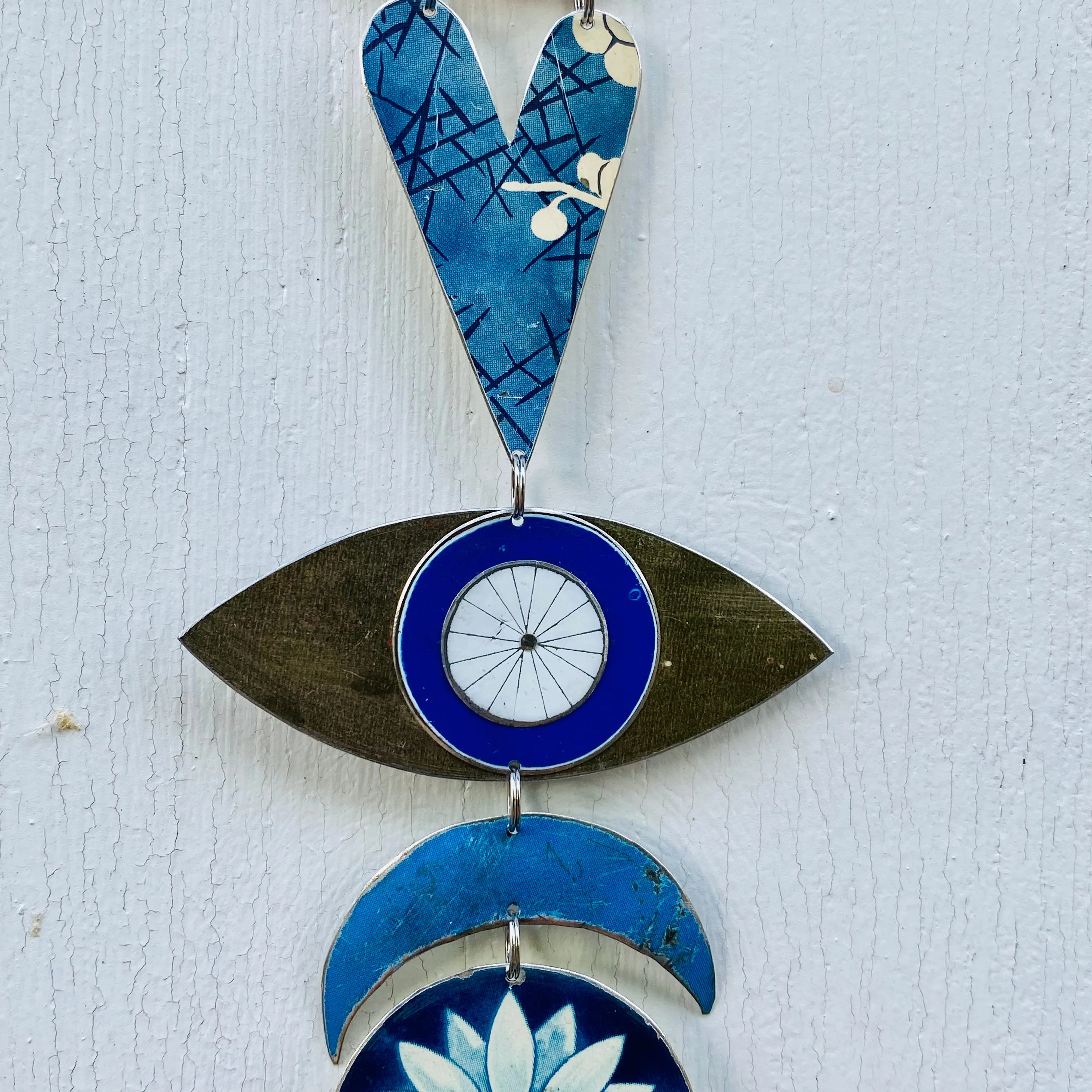 Unique & Uncommon Blues Protective Eye Talisman Wall Hanging