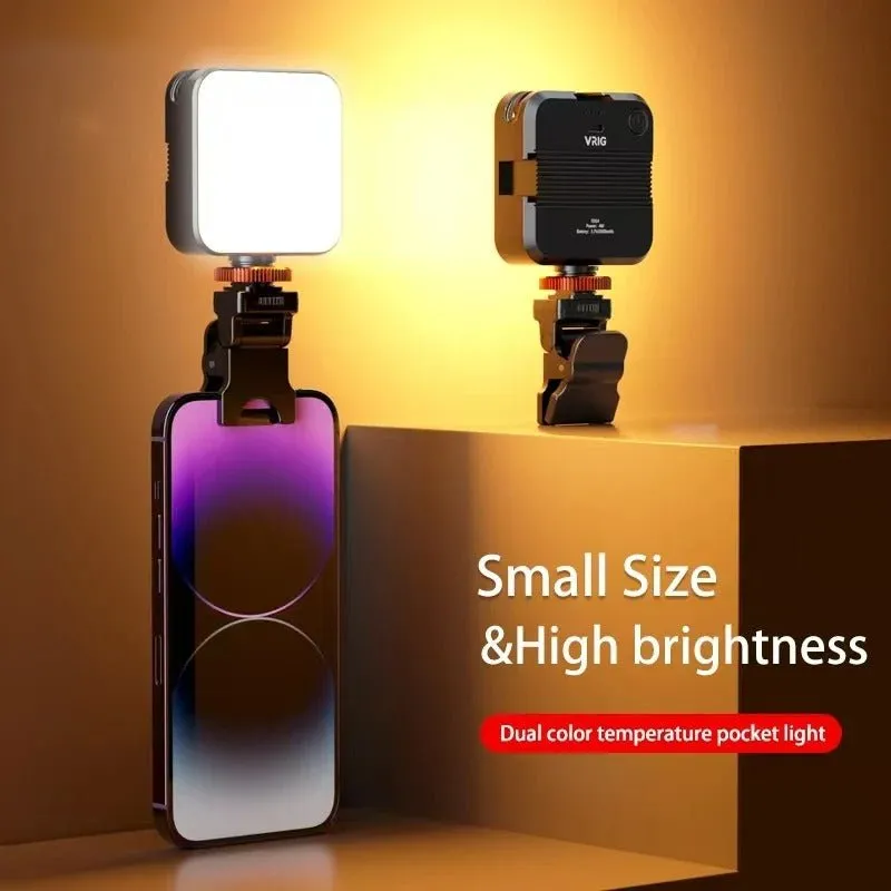 Universal Professional LED Camera Shooting Lights - Clip-on Selfie Light LED for Phone Camera, Stabilizer, Video Conference, Zoom, Photography, and Makeup