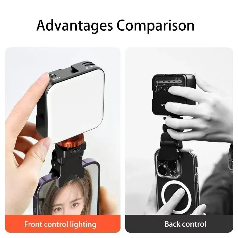 Universal Professional LED Camera Shooting Lights - Clip-on Selfie Light LED for Phone Camera, Stabilizer, Video Conference, Zoom, Photography, and Makeup