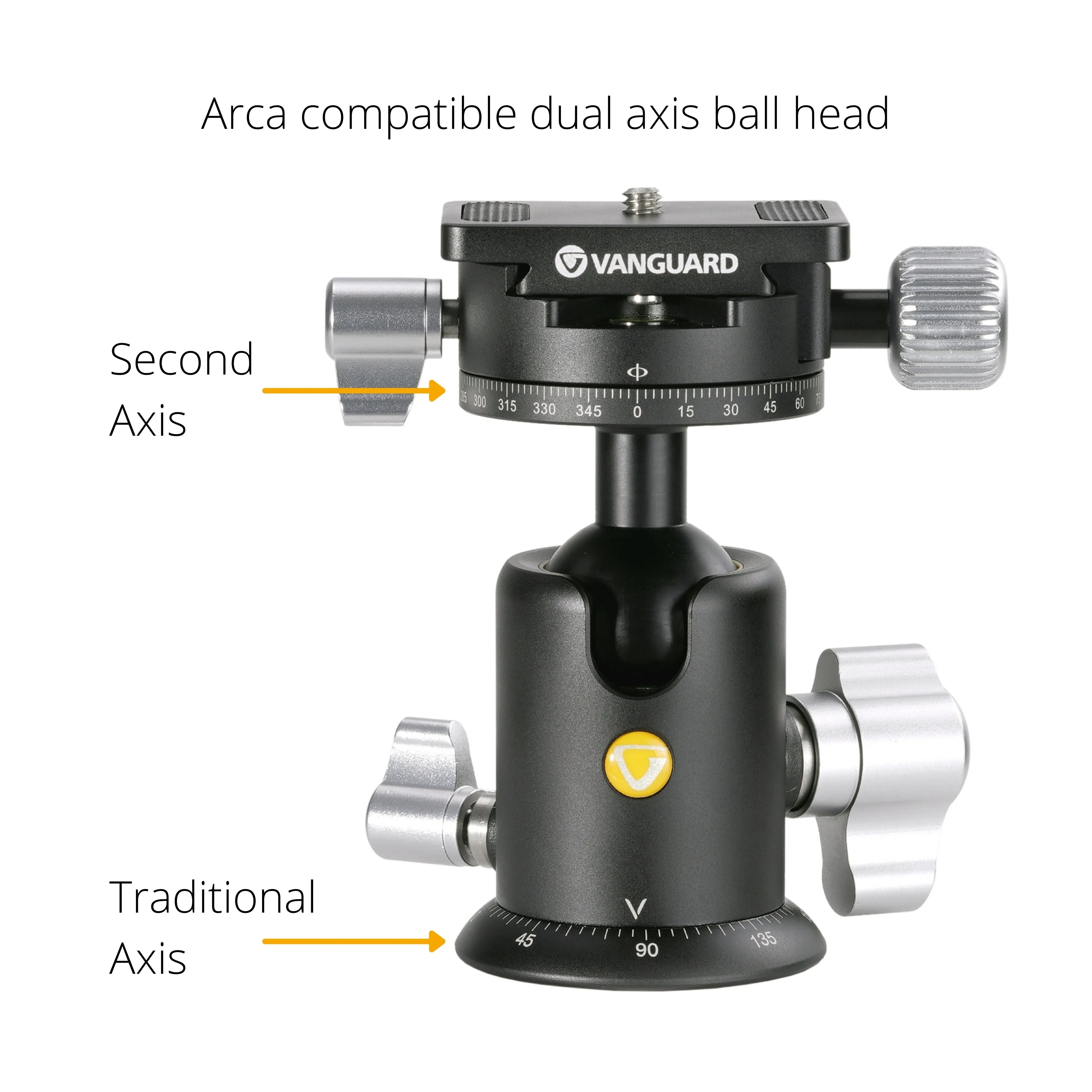 VEO 3  263AB 160S Versatile Aluminium Tripod with Dual Axis Ball Head - 15kg Load Capacity
