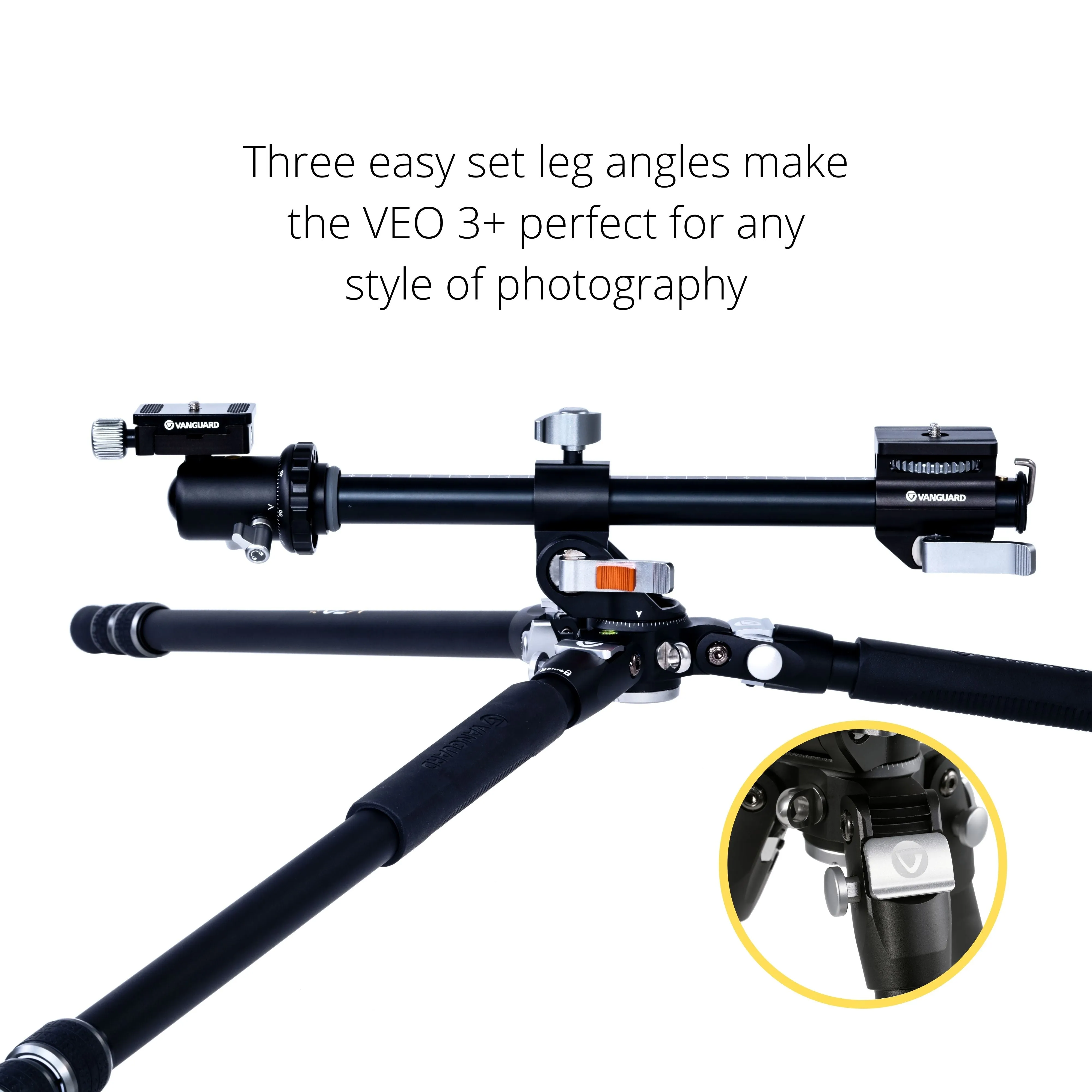 VEO 3  263AB 160S Versatile Aluminium Tripod with Dual Axis Ball Head - 15kg Load Capacity