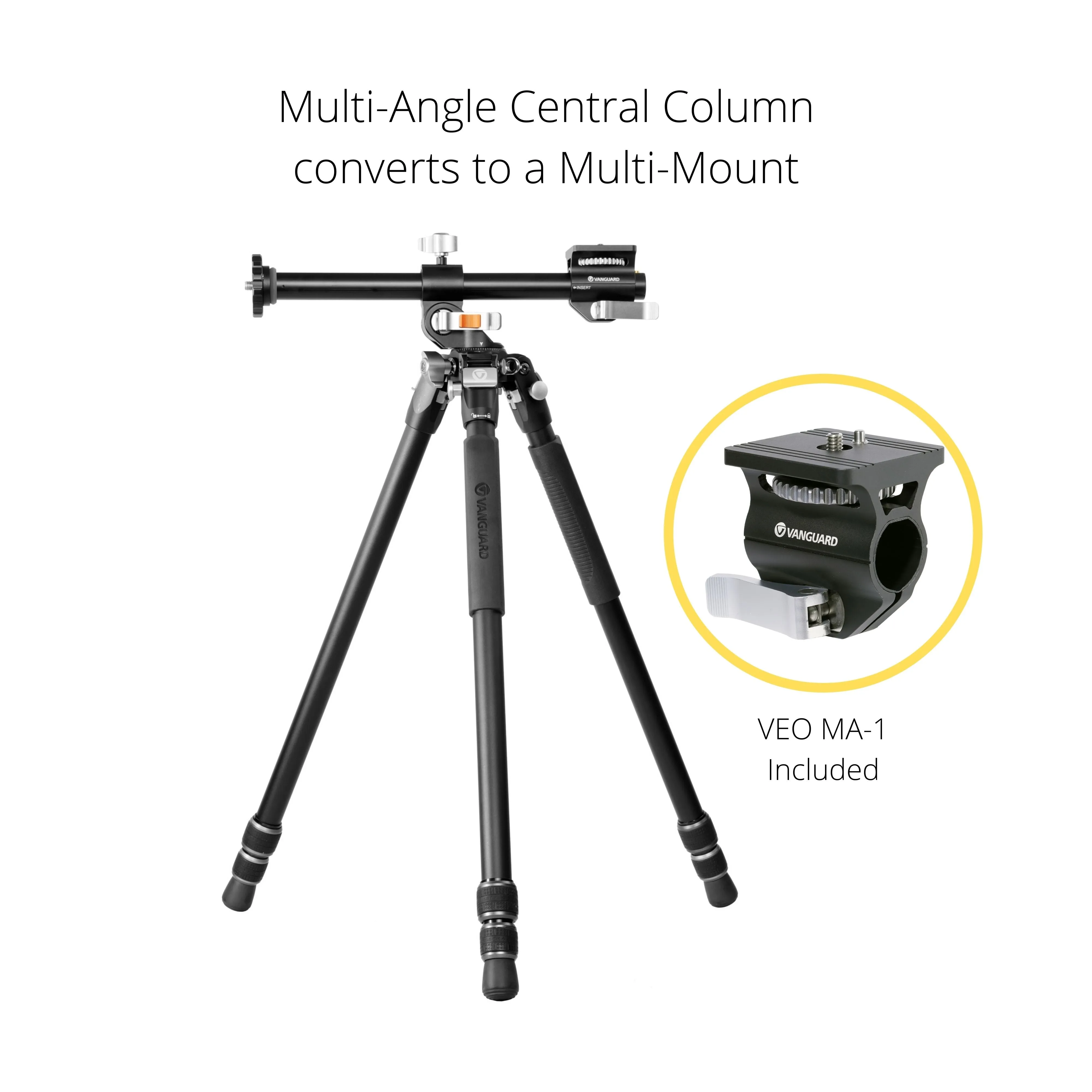 VEO 3  263AT Versatile Aluminium Tripod - 15kg Load Capacity