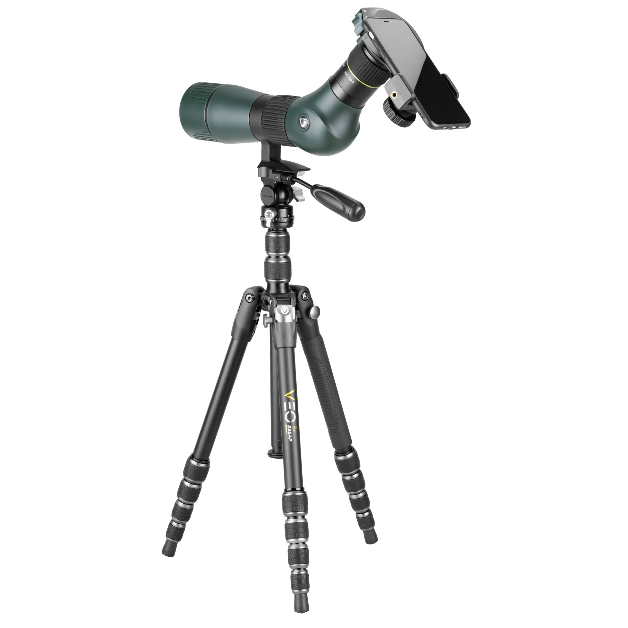 VEO 3T 235AP Solid Aluminium Travel Tripod with 2-way Pan Head - 6kg load capacity
