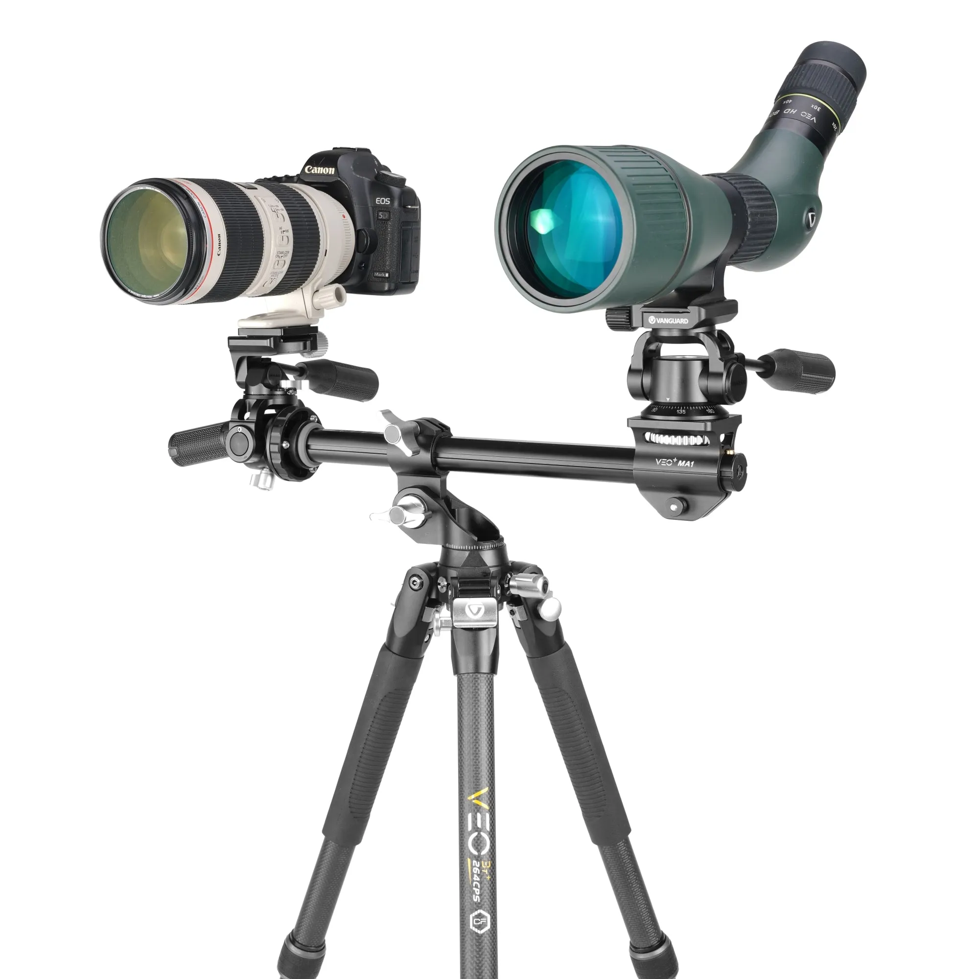 VEO 3T  264CPS Multi-Angle Carbon-Fiber Travel Tripod w/ Pan Head