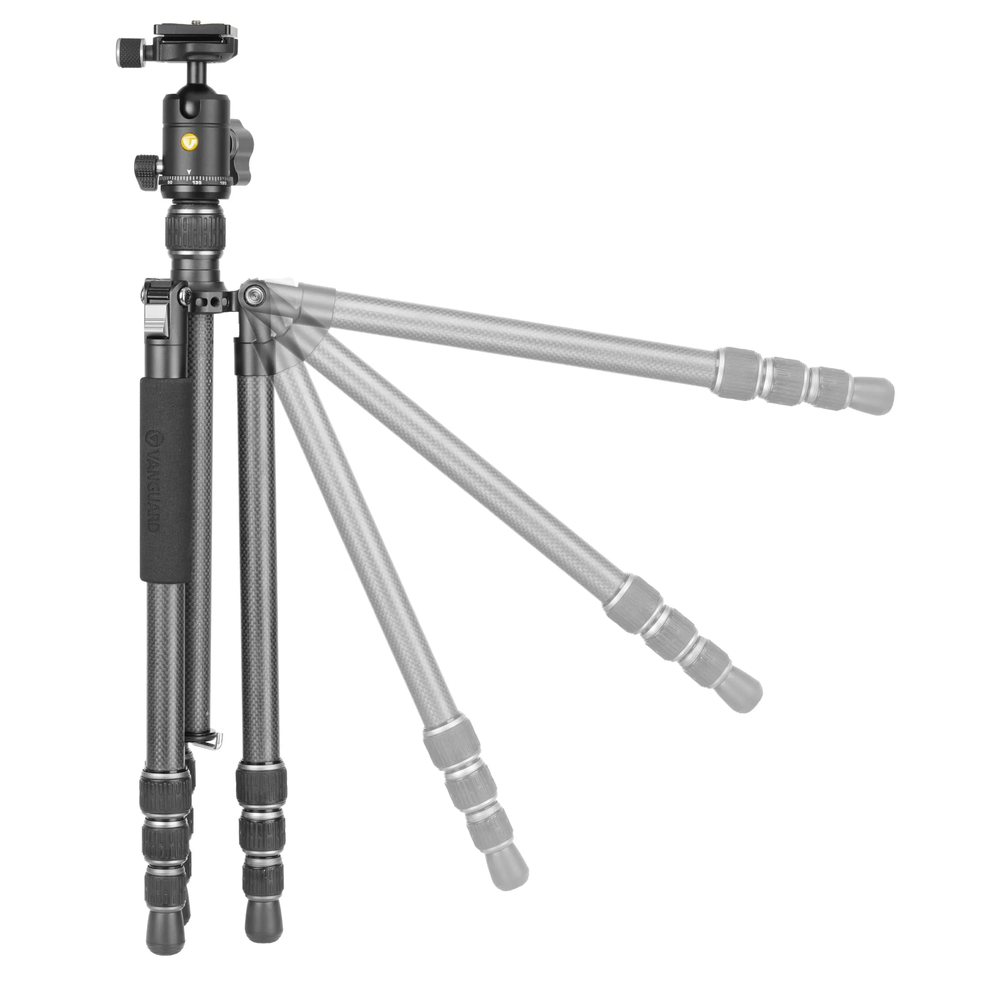VESTA GO 234CB Carbon Travel Tripod with Ball Head - 4.5kg Load Capacity