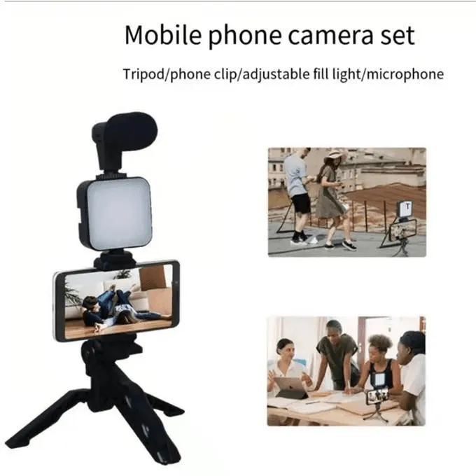 Video Making Vlogging Kit With Tripod Stand AY-49