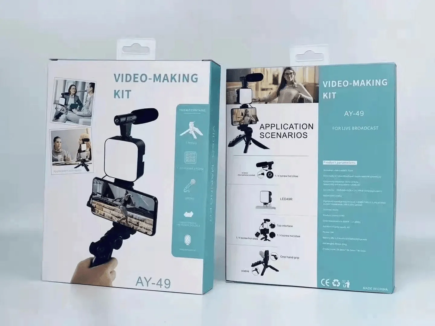 Video Making Vlogging Kit With Tripod Stand AY-49