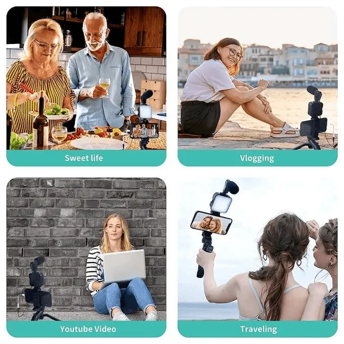 Video Making Vlogging Kit With Tripod Stand AY-49