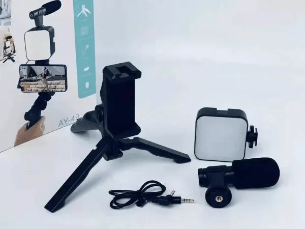 Video Making Vlogging Kit With Tripod Stand AY-49