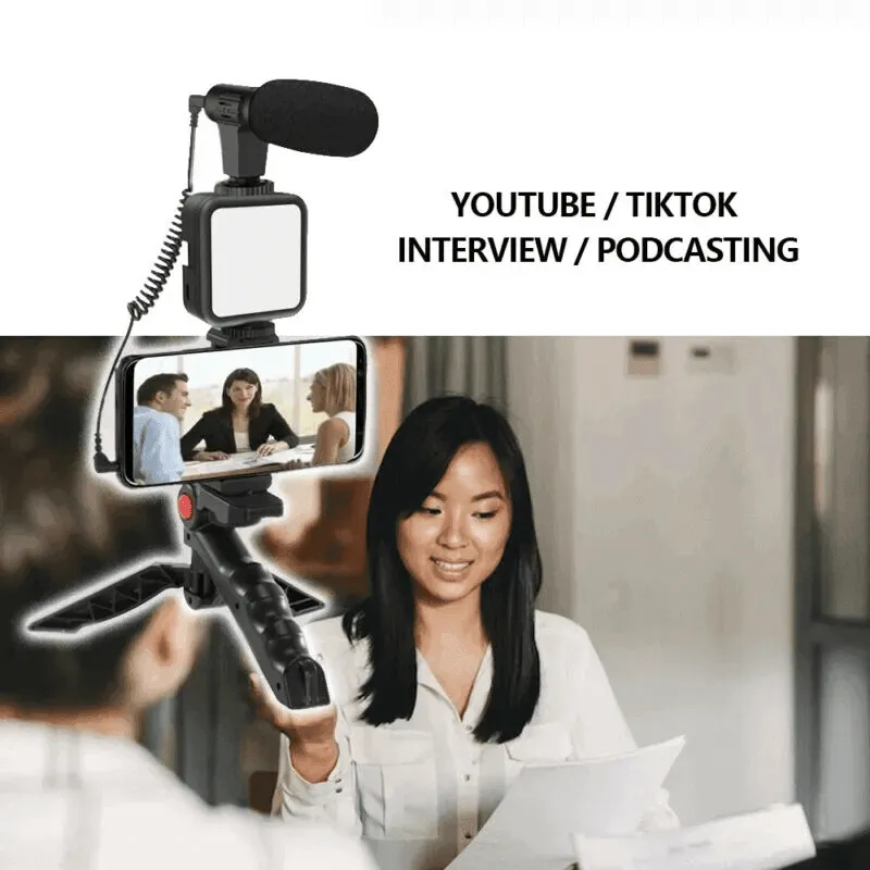 Video Making Vlogging Kit With Tripod Stand AY-49