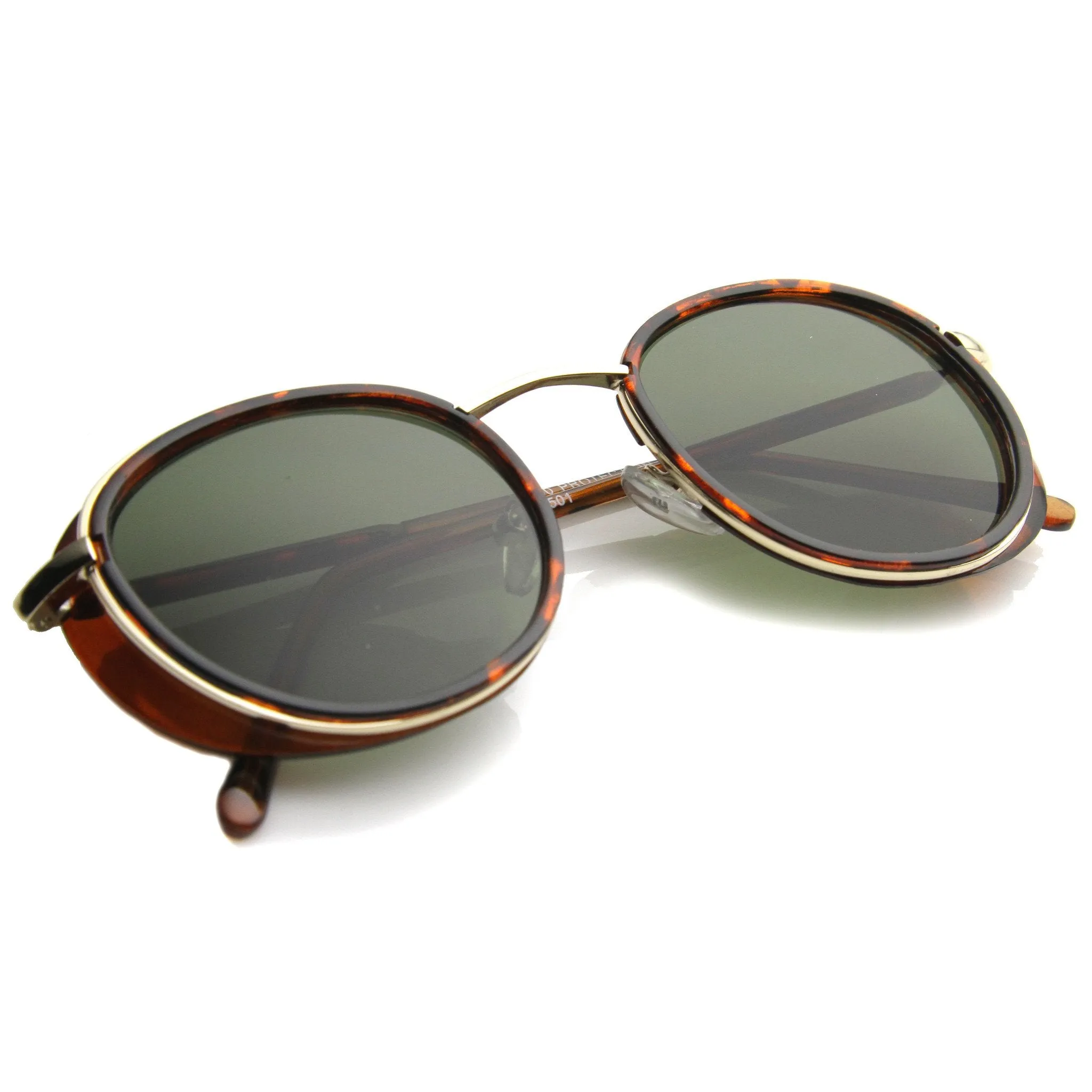 Vintage Dapper Studio Cover Square Aviator Sunglasses 9982