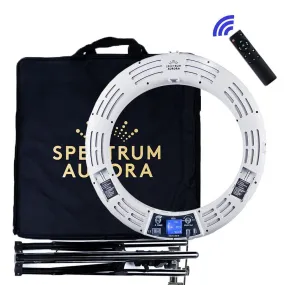 White 18" LED Ring Light & Remote - Gold Luxe III