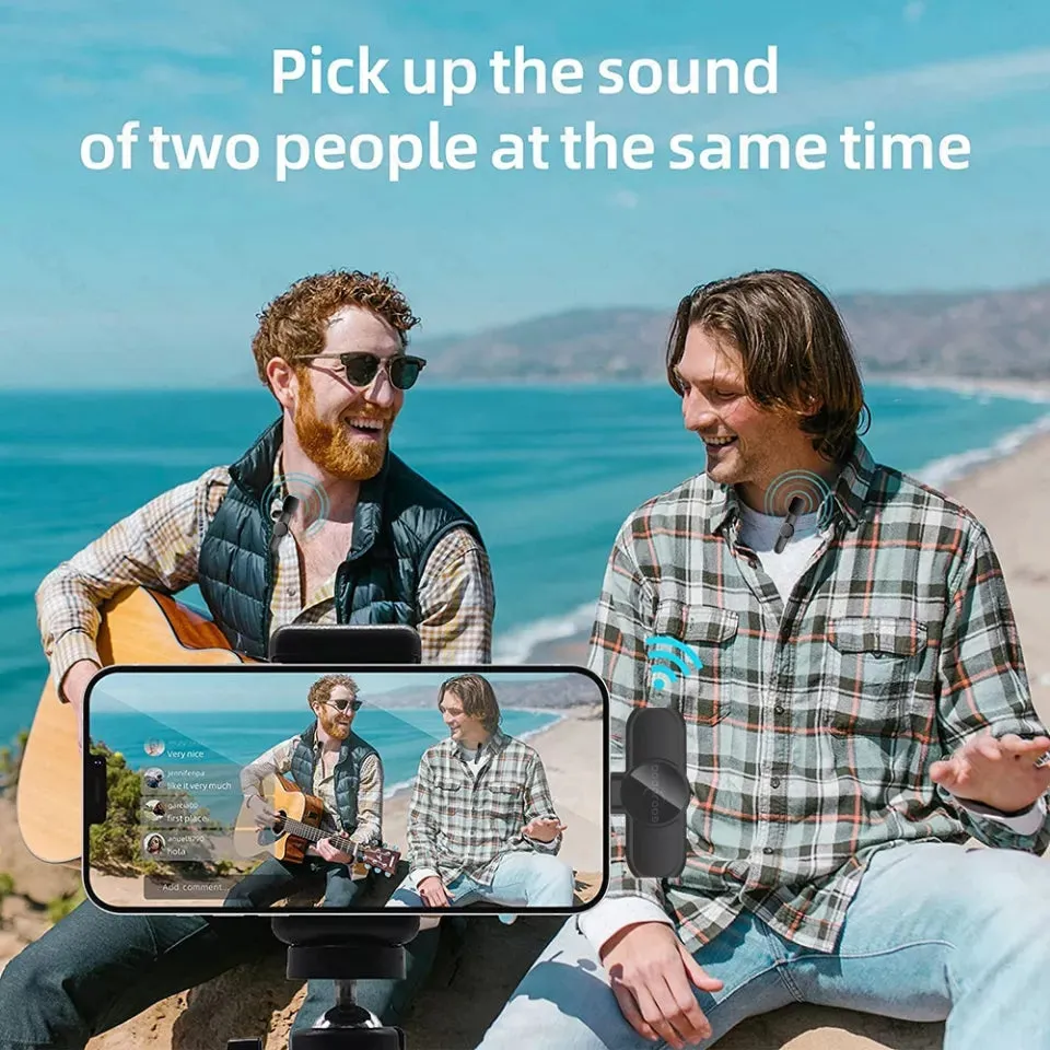 Wireless Lavalier Dual Microphone