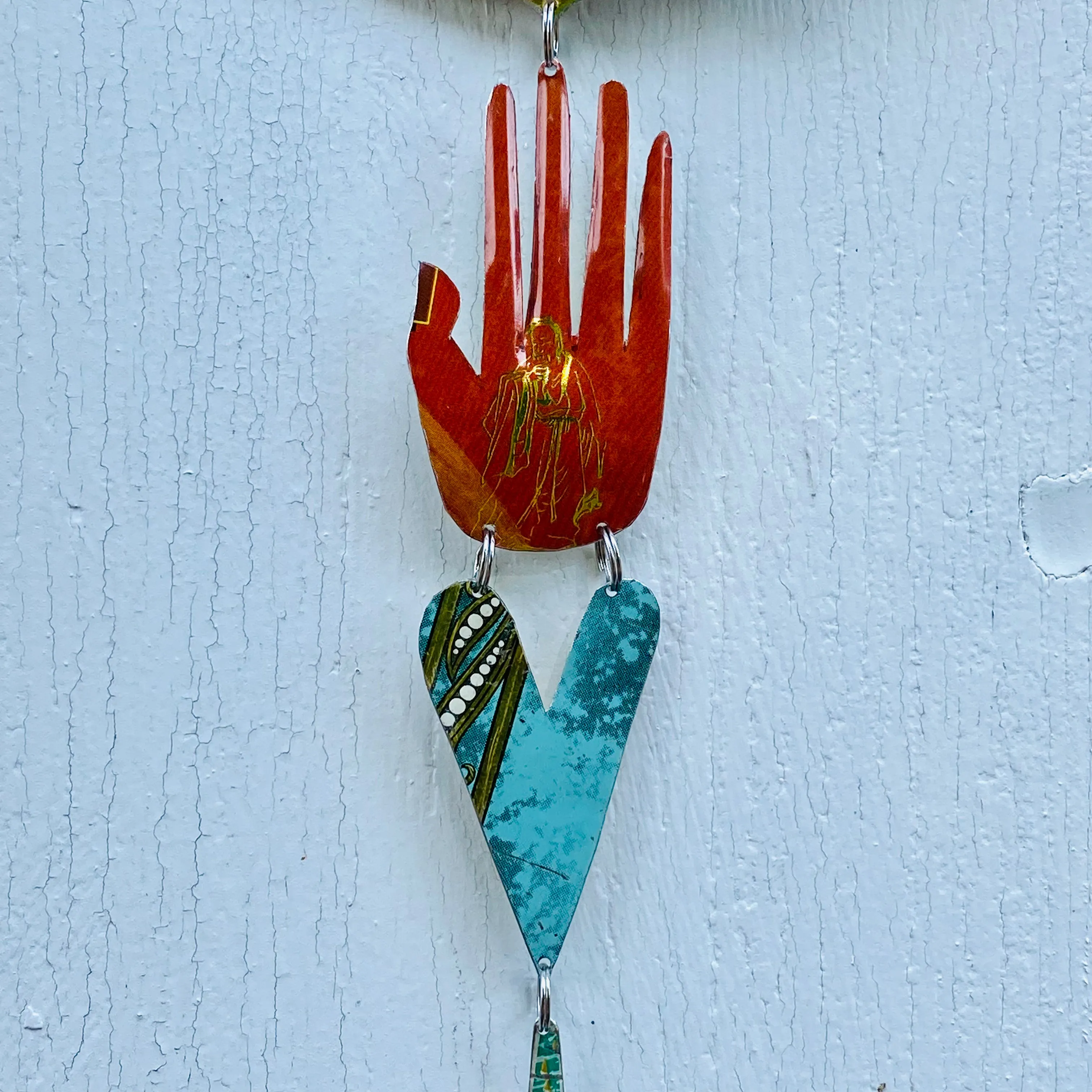 Wise Man & Songbird Protective Eye Talisman Wall Hanging