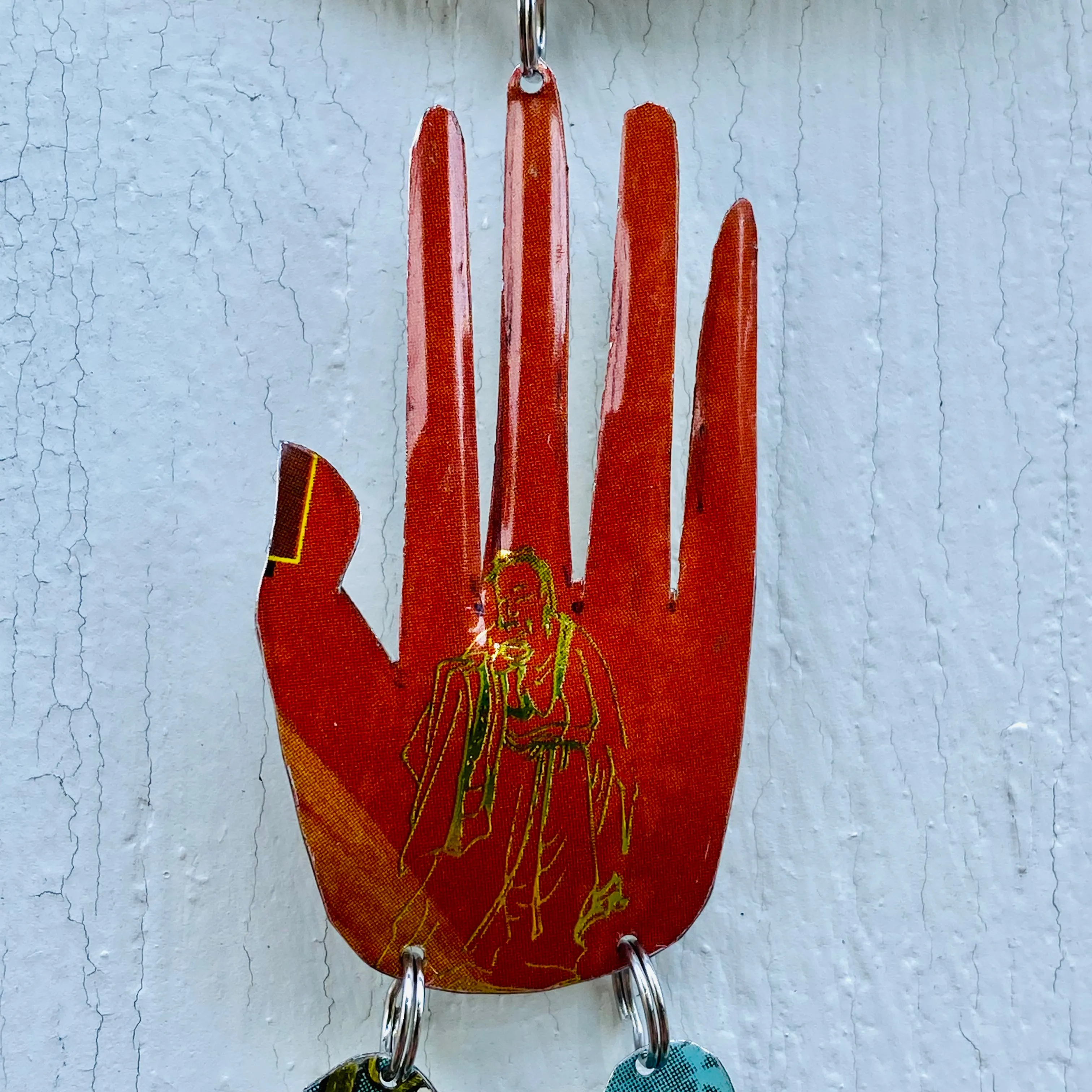Wise Man & Songbird Protective Eye Talisman Wall Hanging