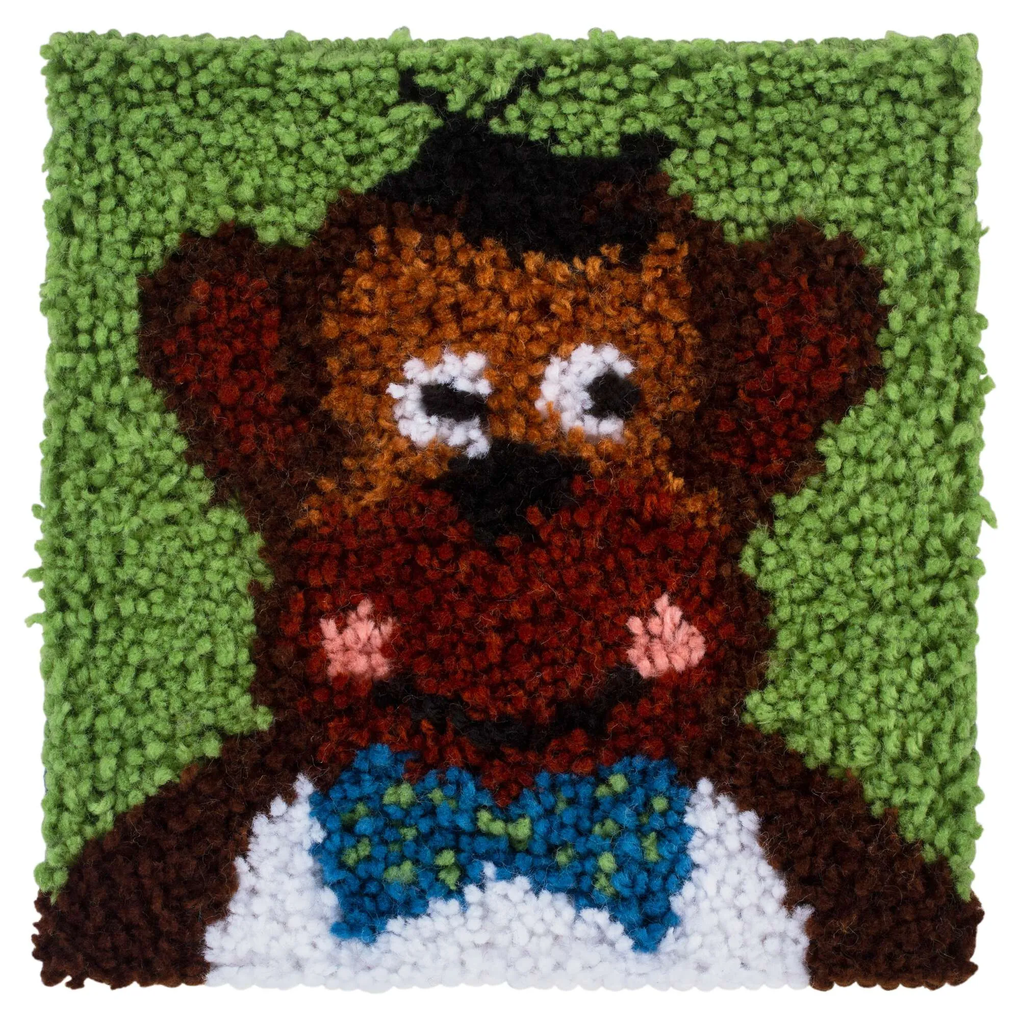 WonderArt Bowtie Monkey Kit 12" x 12", Discontinued items