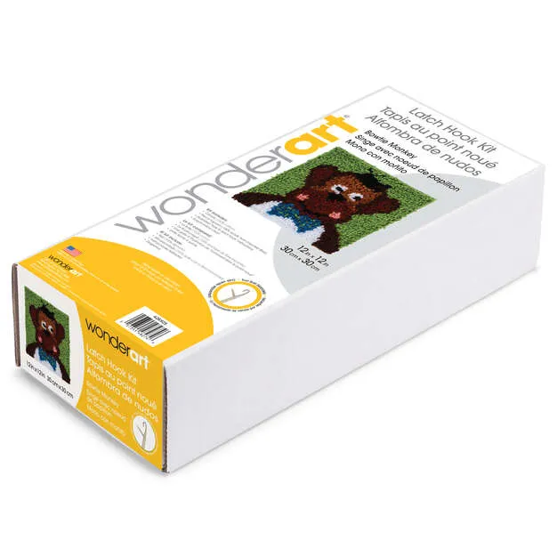 WonderArt Bowtie Monkey Kit 12" x 12", Discontinued items