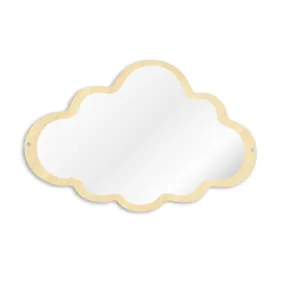 Wooden Engraved Acrylic Cloud Mirror Nursery Kids Room Decor Frameless Children Safety Wall Mirror Hanging Make-up Mirror Wooden Engraved Acrylic Cloud Mirror Nursery Kids Room Decor Frameless Children Safety Wall Mirror Hanging Make-up Mirror