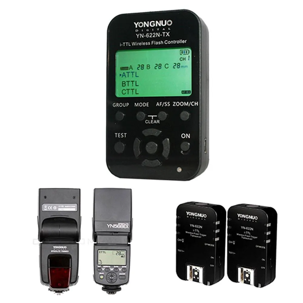 Yongnuo Complete Wireless TTL HSS Flash Control Kit For Nikon