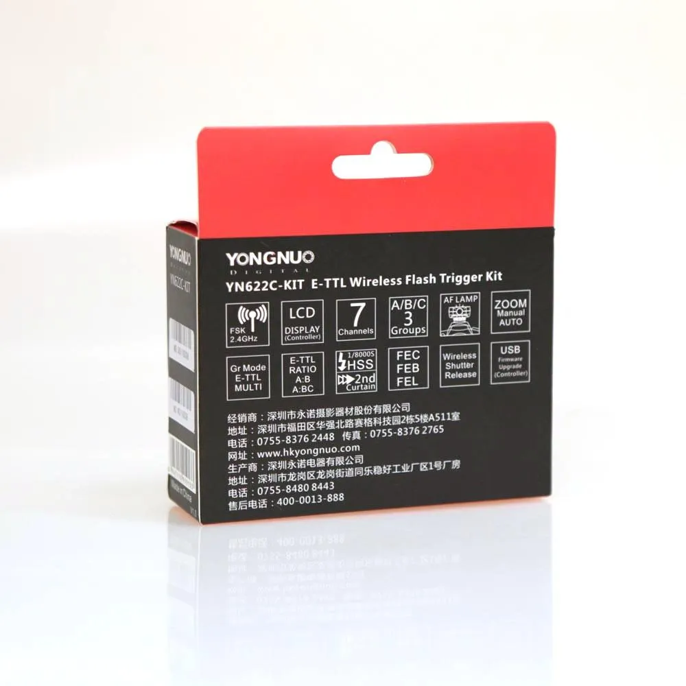Yongnuo YN622C/YN622C-TX Wireless Flash Trigger Controller Kit for Canon