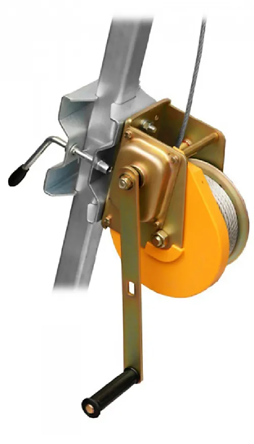 Zero Descend Winch With Pulley & Mounting Bracket