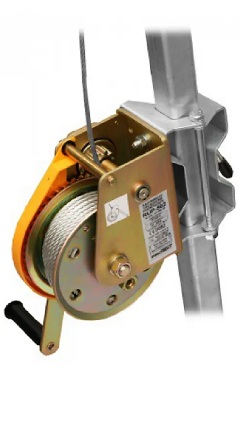 Zero Descend Winch With Pulley & Mounting Bracket