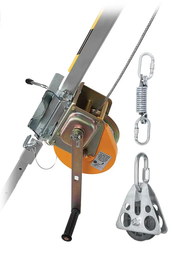 Zero Descend Winch With Pulley & Mounting Bracket