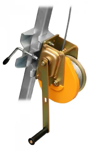 Zero Descend Winch With Pulley & Mounting Bracket