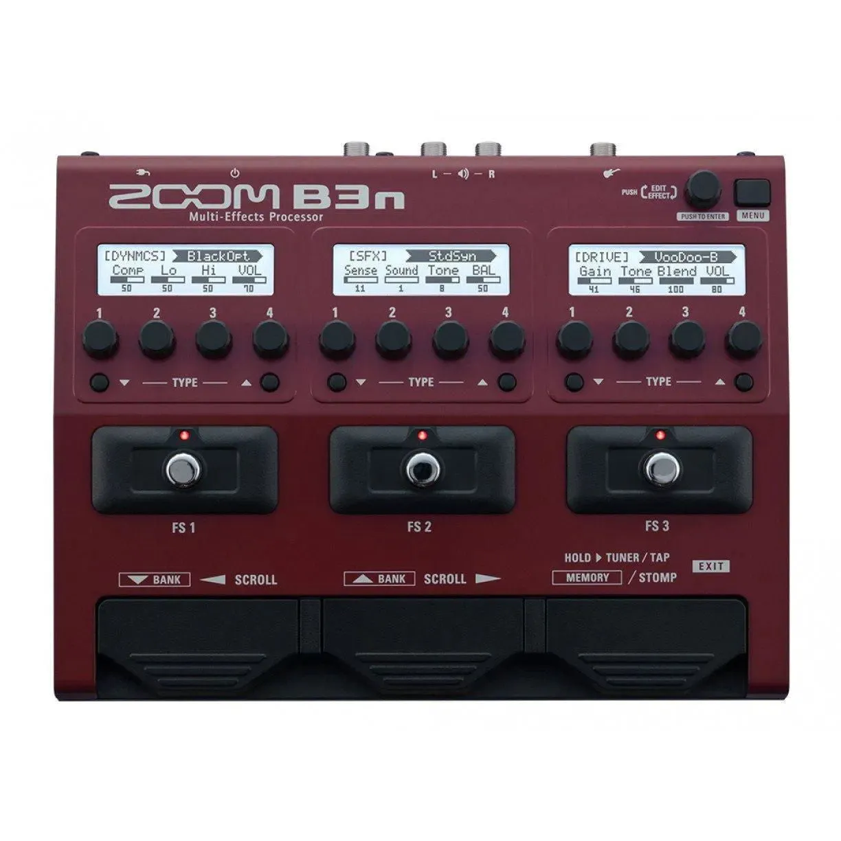 Zoom B3N Bass Effects & Amp Simulator